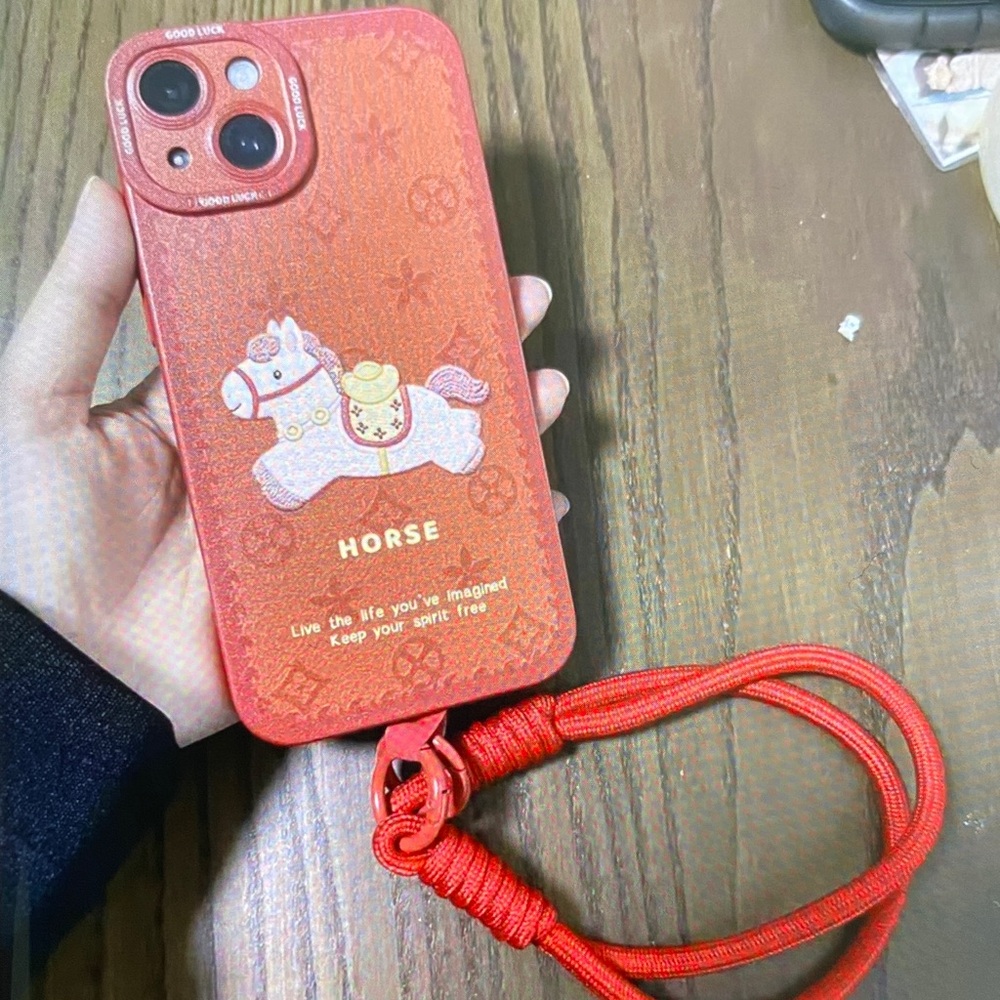 Red Horse Design Phone Case